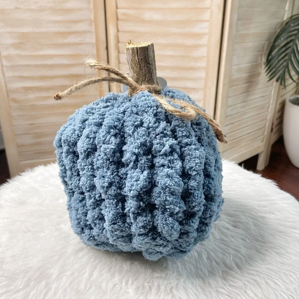 Autumn Hearth Knit Pumpkin-blue